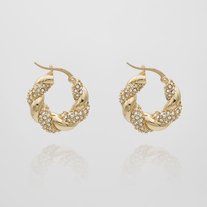 Gia – Boucles d’Oreilles Torsadées