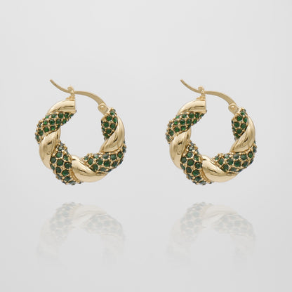 Gia – Boucles d’Oreilles Torsadées