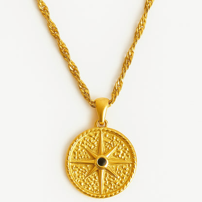 Celina – Collier en Acier Inoxydable avec Zircon