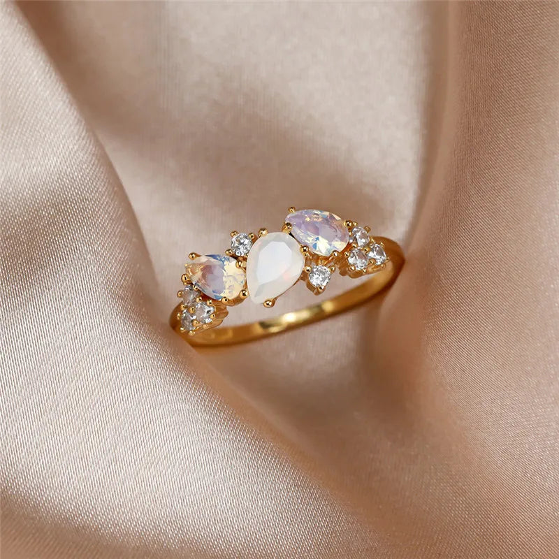 Alina – Bague Cascade en Argent Sterling