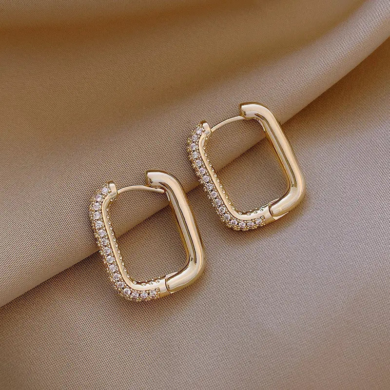 Janice – Boucles d’Oreilles Carrées Géométriques