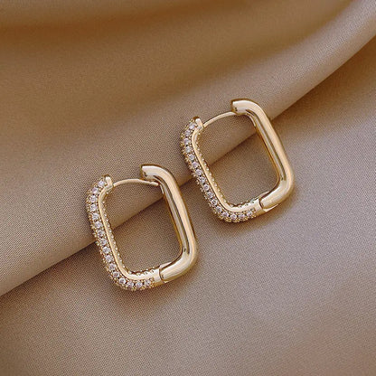 Janice – Boucles d’Oreilles Carrées Géométriques