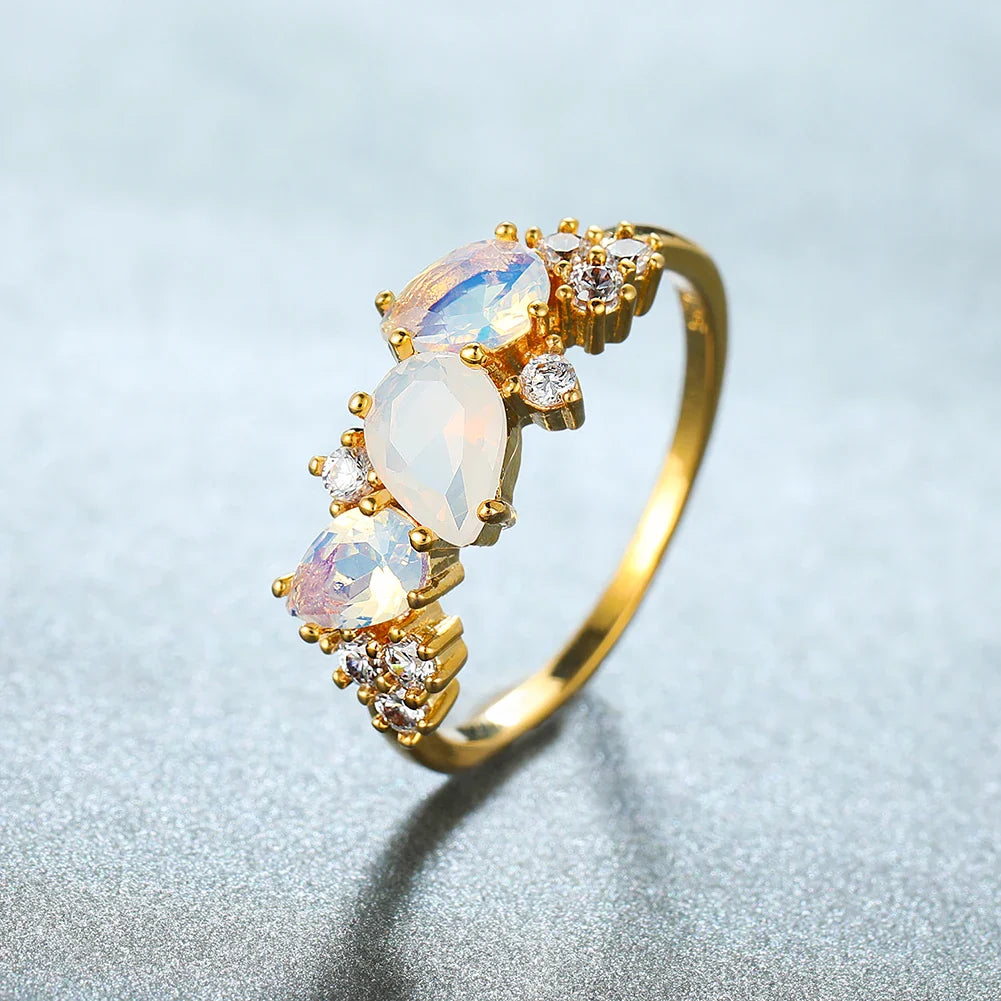 Alina – Bague Cascade en Argent Sterling