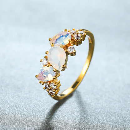 Alina – Bague Cascade en Argent Sterling