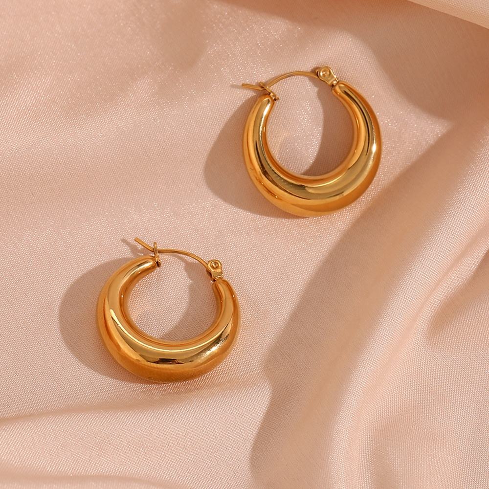 Calista – Boucles d’Oreilles Rondes Géométriques Femme