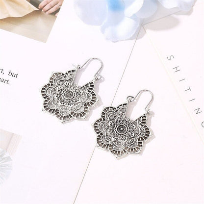 Lyana – Boucles d’Oreilles Mandala Lotus