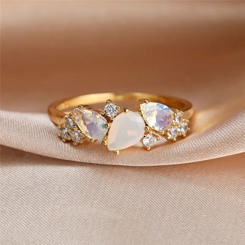 Alina – Bague Cascade en Argent Sterling