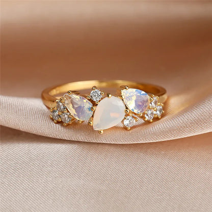 Alina – Bague Cascade en Argent Sterling