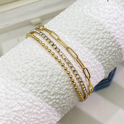 Lumen – Bracelet multicouche en acier