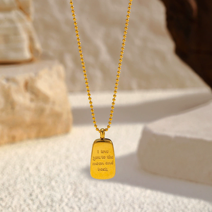 Evanne – Collier Pendentif Acier Élégance Moderne