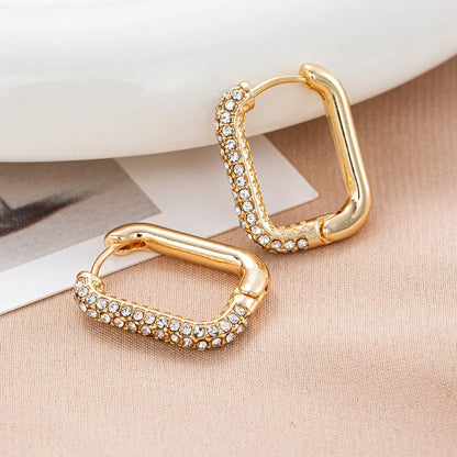 Janice – Boucles d’Oreilles Carrées Géométriques