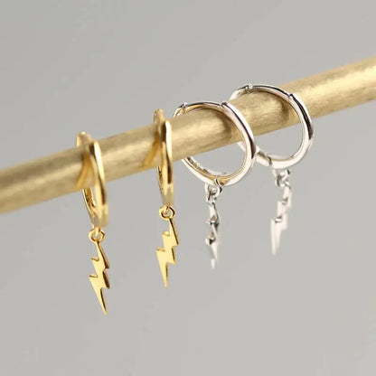 Boucles d'oreilles Lightning Hoop - Boucles d'oreilles Lightning Bolt