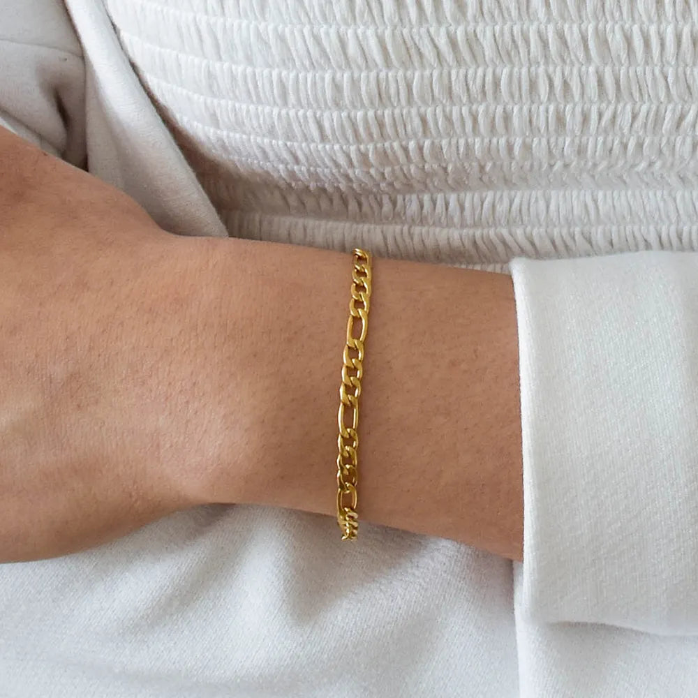 Elisa – Bracelet Chaîne Plaqué Acier Inoxydable