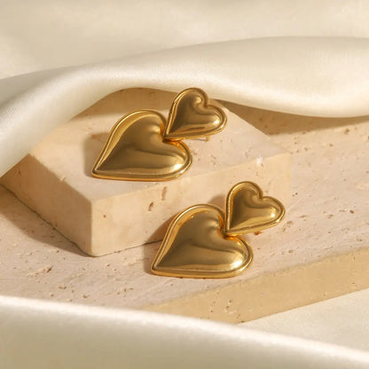 Amara – Boucles d’Oreilles Baroques Cœur
