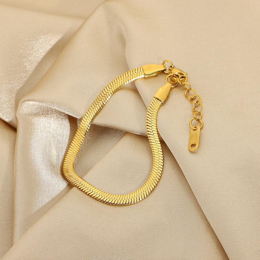 Marceau – Bracelet Chaîne Herringbone