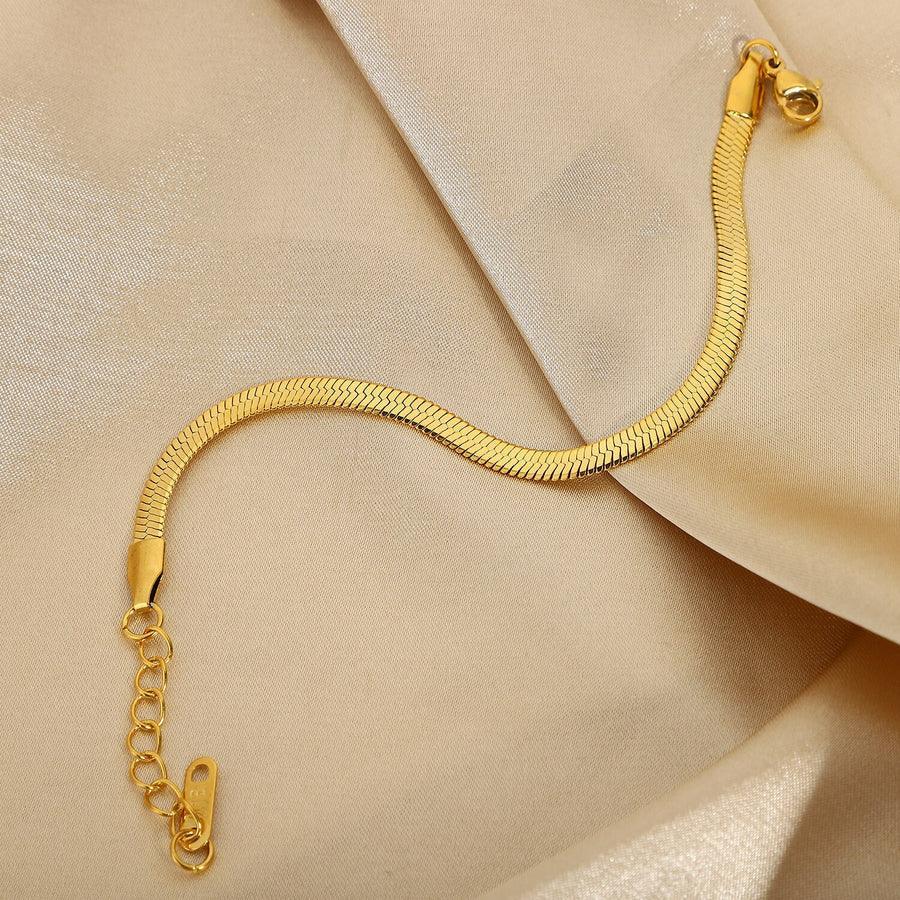 Marceau – Bracelet Chaîne Herringbone