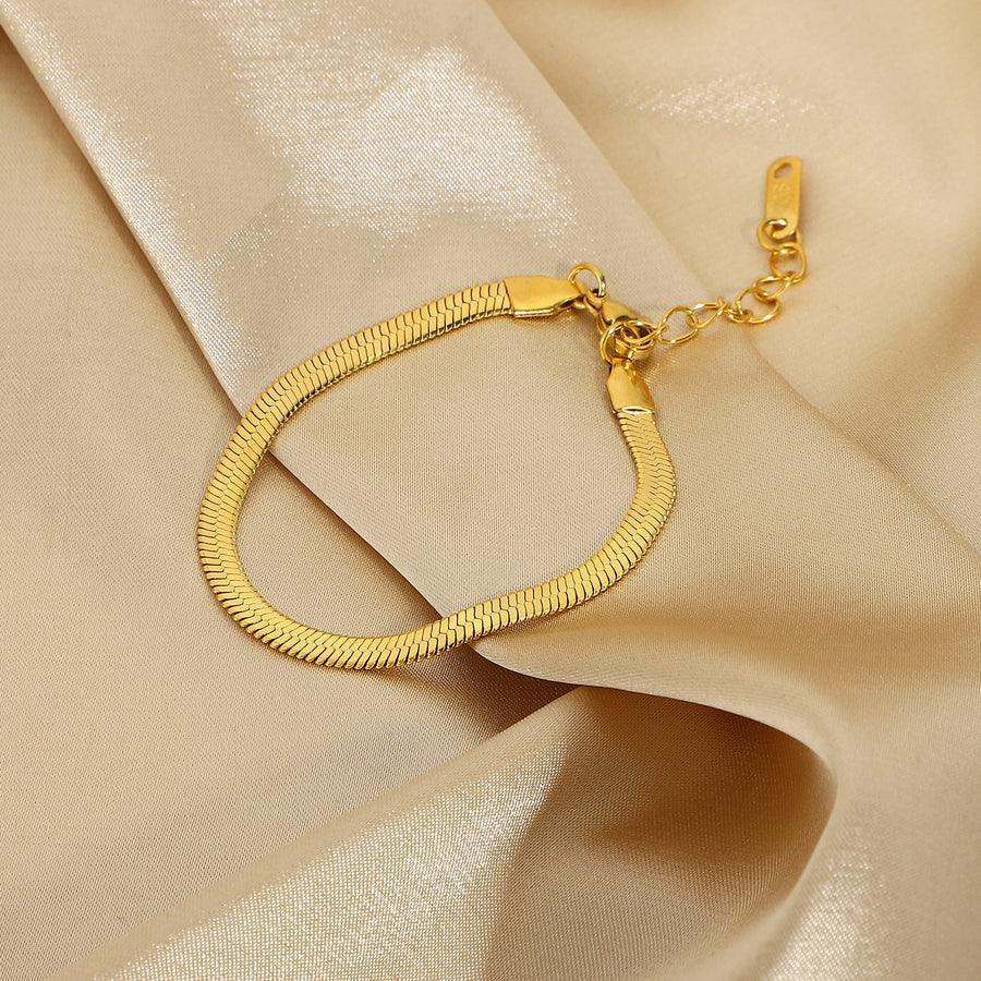 Marceau – Bracelet Chaîne Herringbone