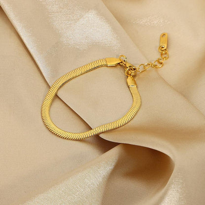 Marceau – Bracelet Chaîne Herringbone