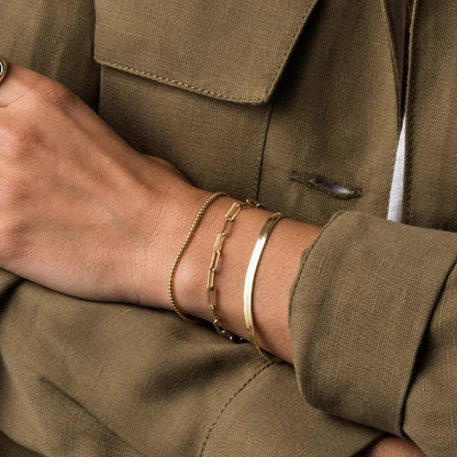 Marceau – Bracelet Chaîne Herringbone