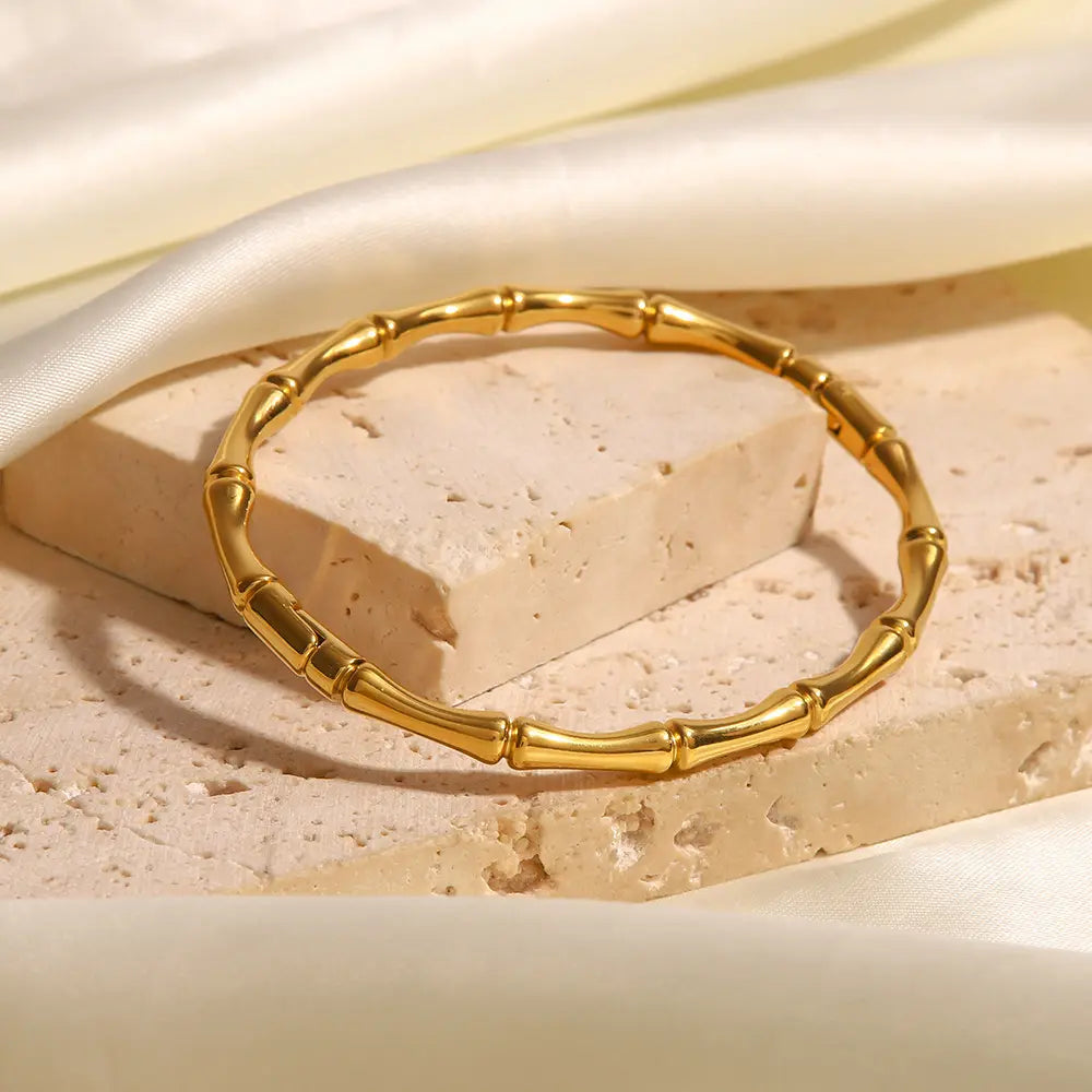 Blessy – Bracelet Élégance Naturelle en Bambou