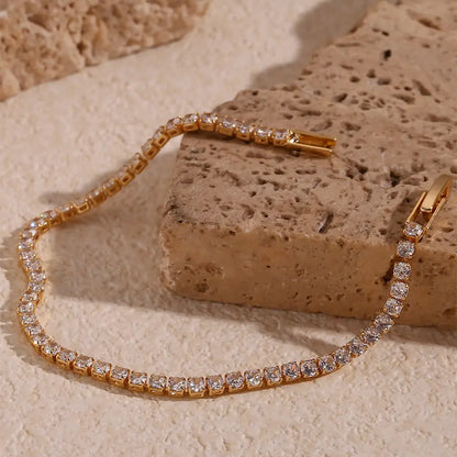 Zirella – Bracelet doré en acier inoxydable