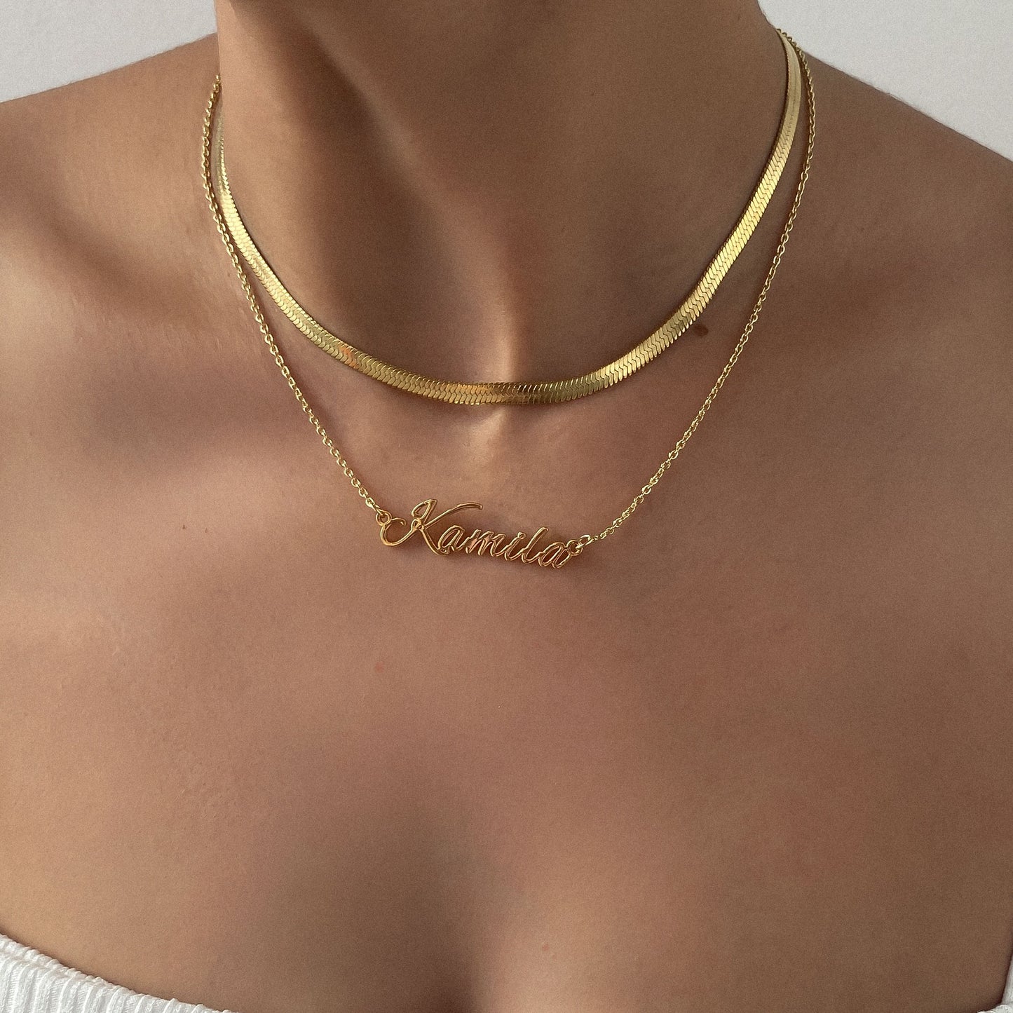 Juliette – Collier Chevron Élégant