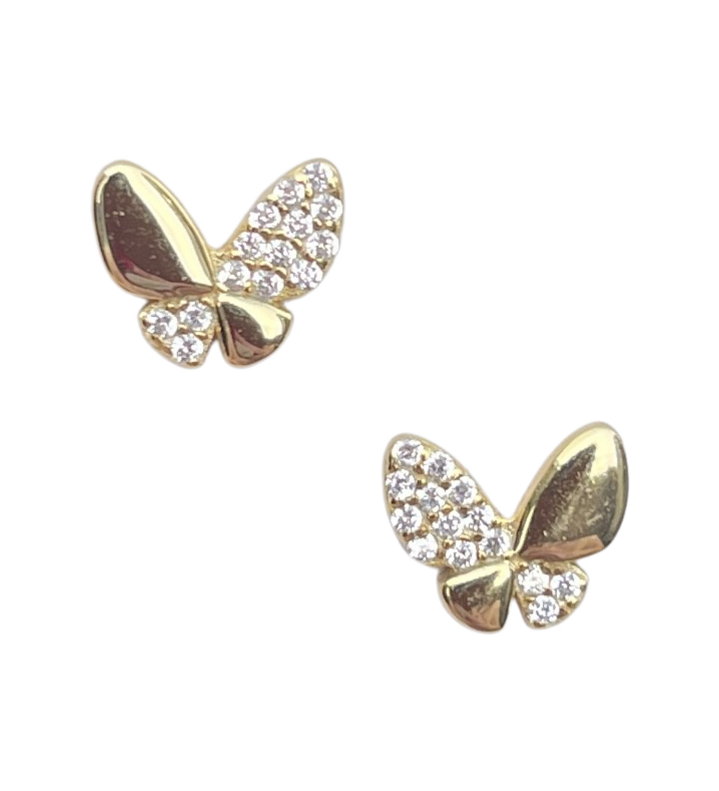 Pave Cristal Boucles d'Oreilles Papillon