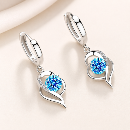 Noelle – Boucles d'Oreilles Florales en et Cubic Zirconia