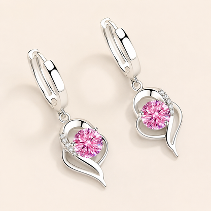 Noelle – Boucles d'Oreilles Florales en et Cubic Zirconia
