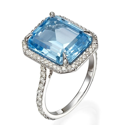 Mirella – Bague Carrée Zirconium Chic