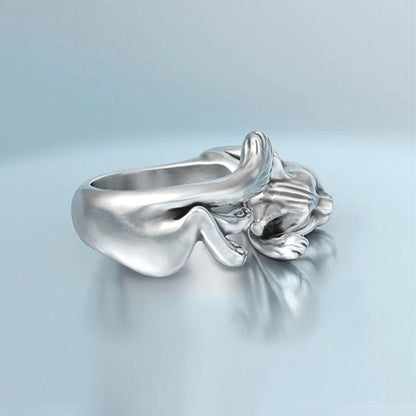Minette – Bague Chaton en Alliage Chic