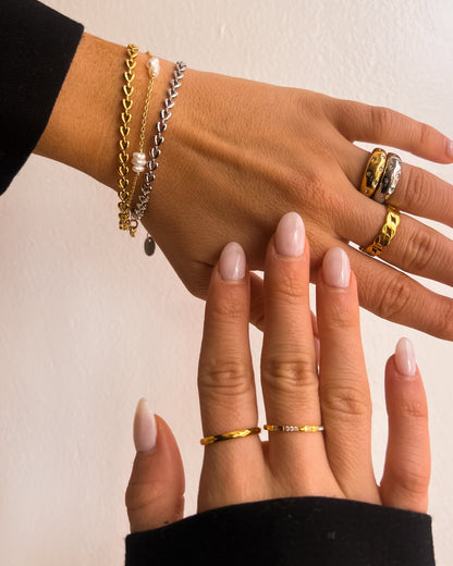 Kendra - Bracelet en Chaîne avec Cœur Doré