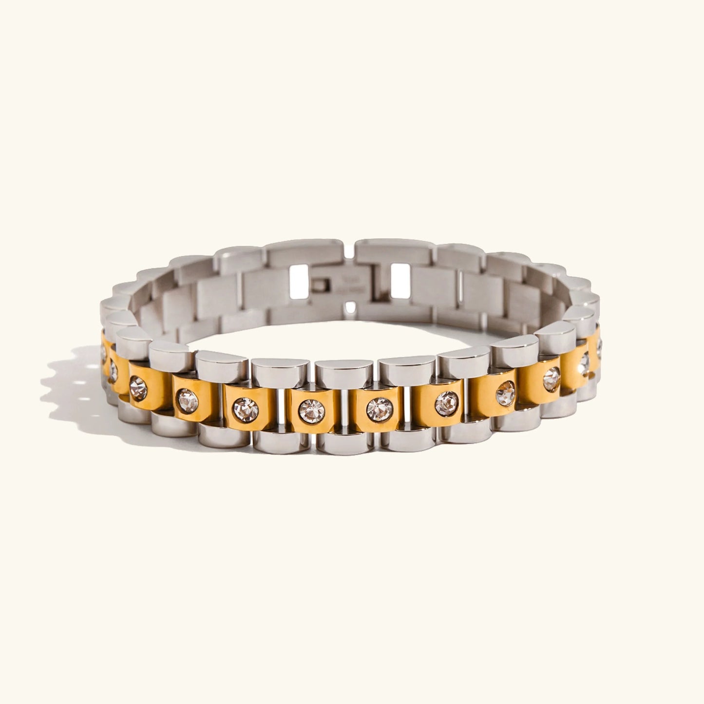 Cara – Bracelet Chaîne Montre Doré