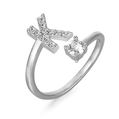 Hinako – Bague Initiale Ajustable Femme