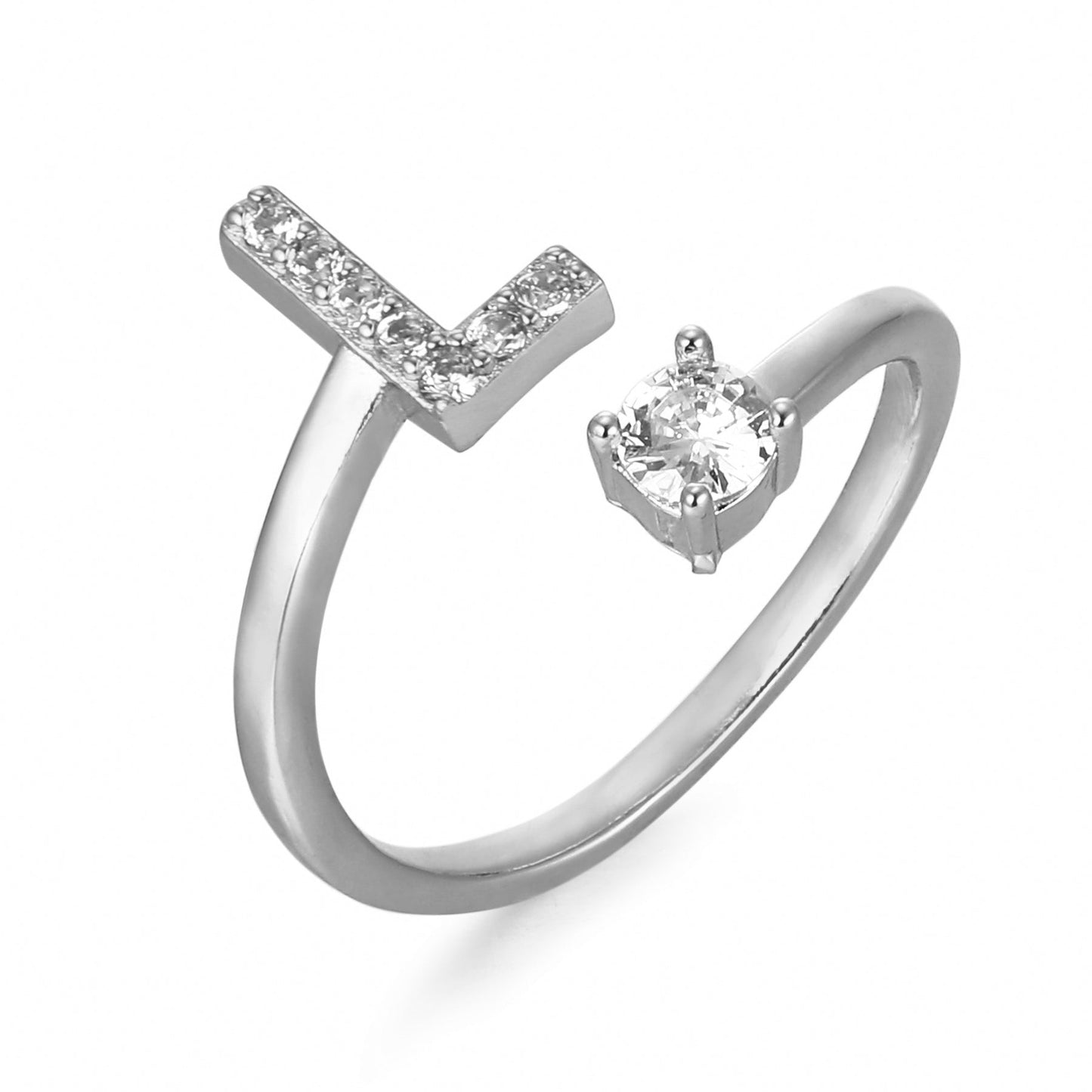 Hinako – Bague Initiale Ajustable Femme