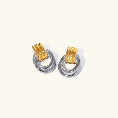 Anna – Boucles d'Oreilles Créoles Entrelacées Élégantes