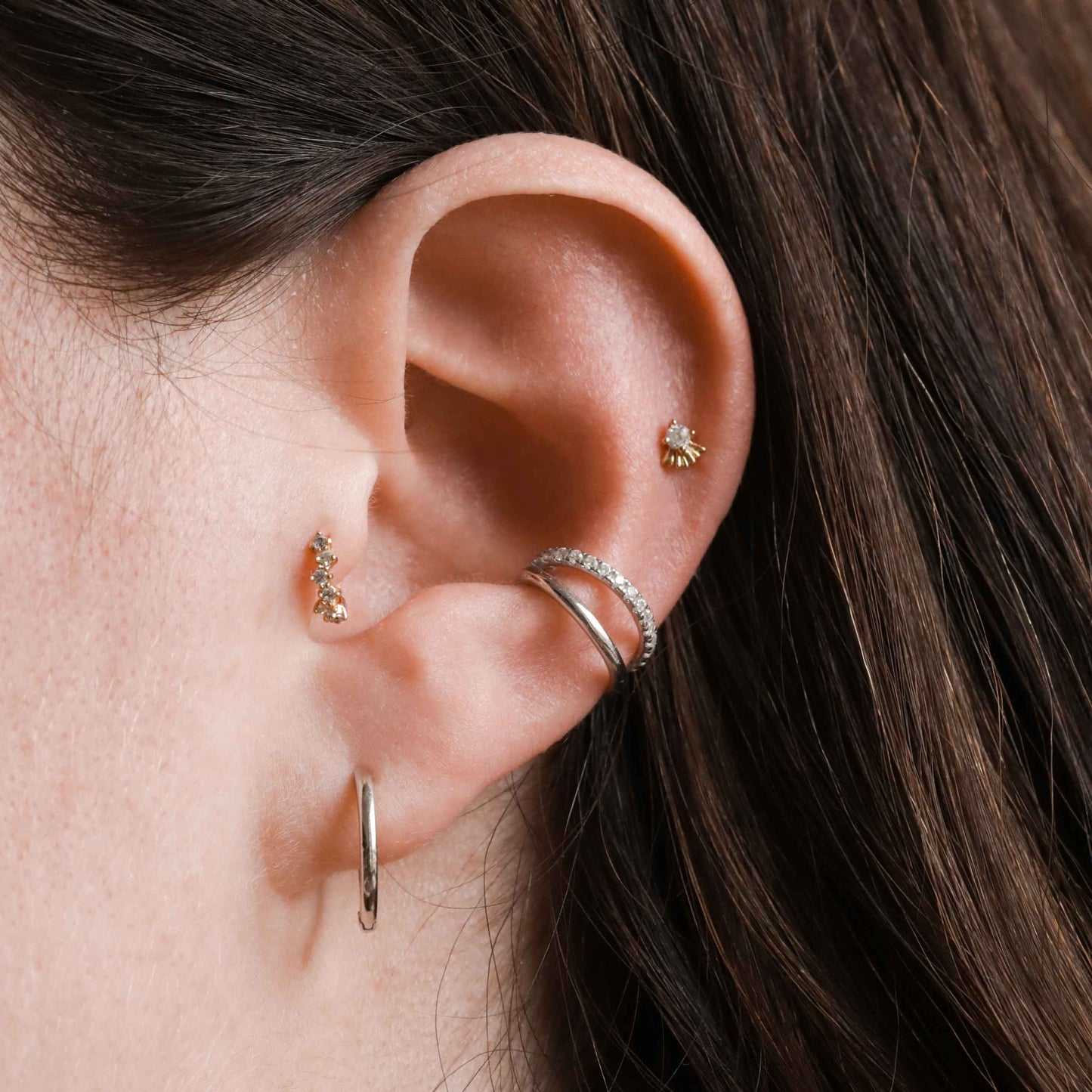 Riley – Manchette d'Oreille en Argent
