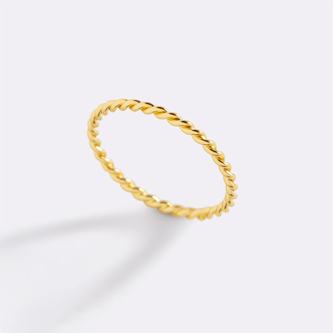 Manon – Bague Empilable Tressée