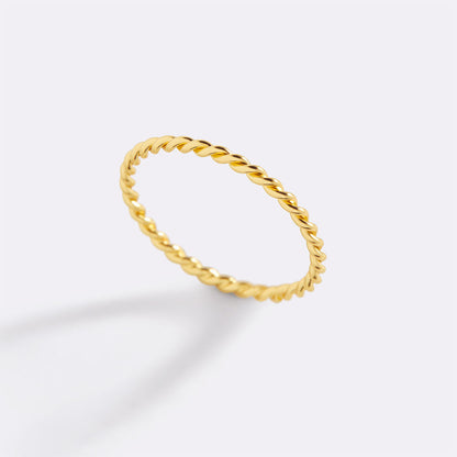 Manon – Bague Empilable Tressée