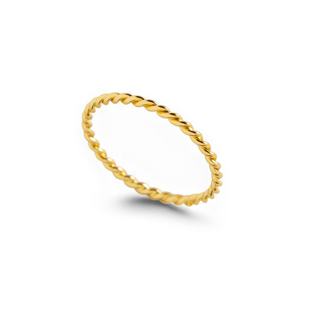 Manon – Bague Empilable Tressée