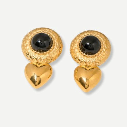 Claire – Boucles d'Oreilles Cœur Amour