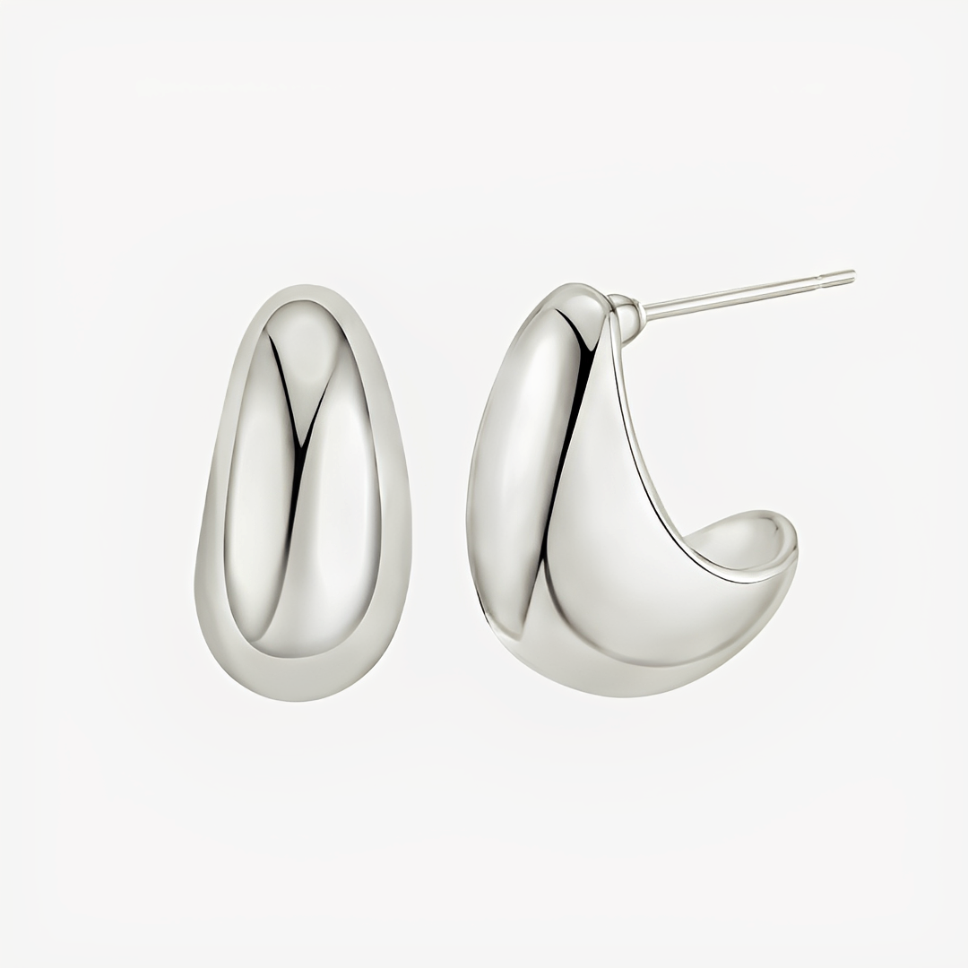 Alya – Boucles Goutte Métal Minimalistes