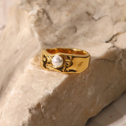 Cerulia – Bague en Perle d'Eau Douce Élégante
