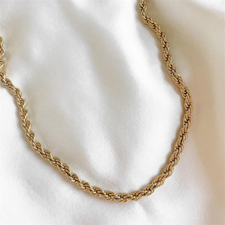 Bianca – Collier Chaîne Rope en Or