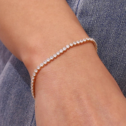 Lillian – Bracelet Tennis Éclat Cristallin