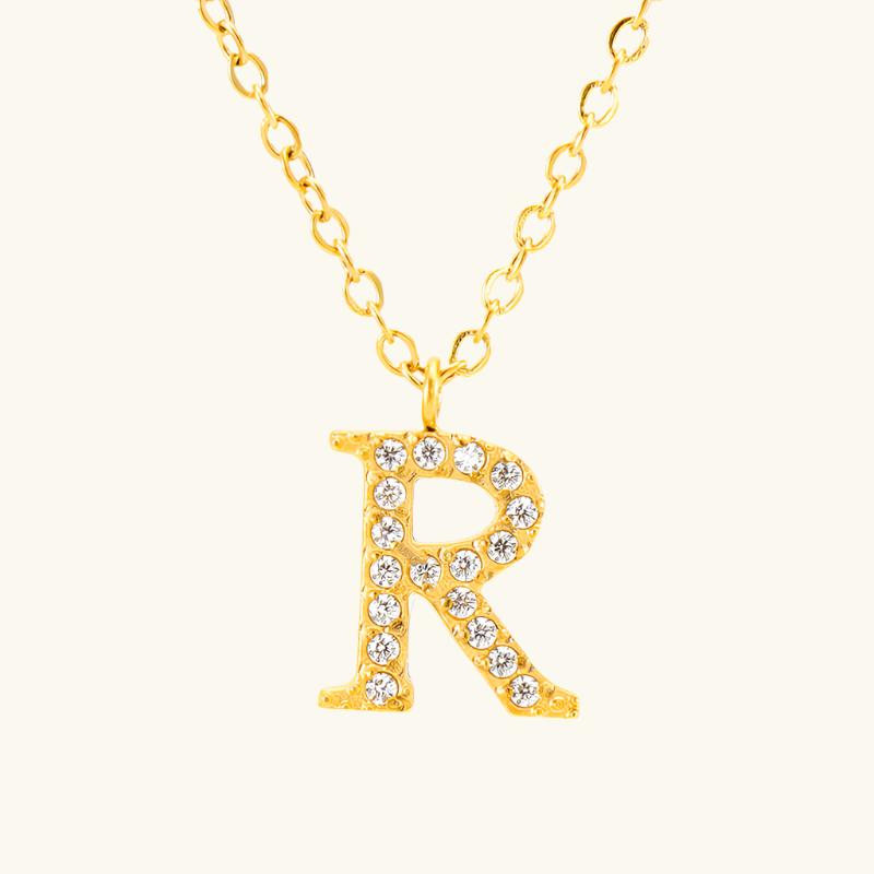 Flora – Collier Lettre Fin et Élégant
