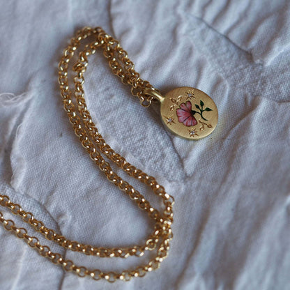 Celeste – Collier Pendentif Peint