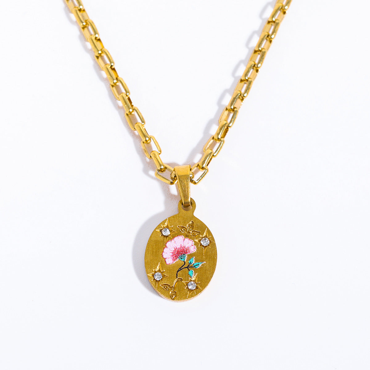 Celeste – Collier Pendentif Peint