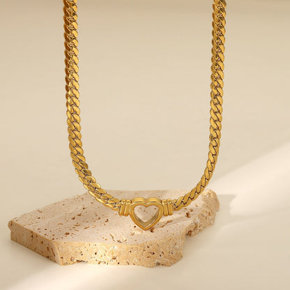 Ara – Collier Ras-du-Cou Cœur Doré