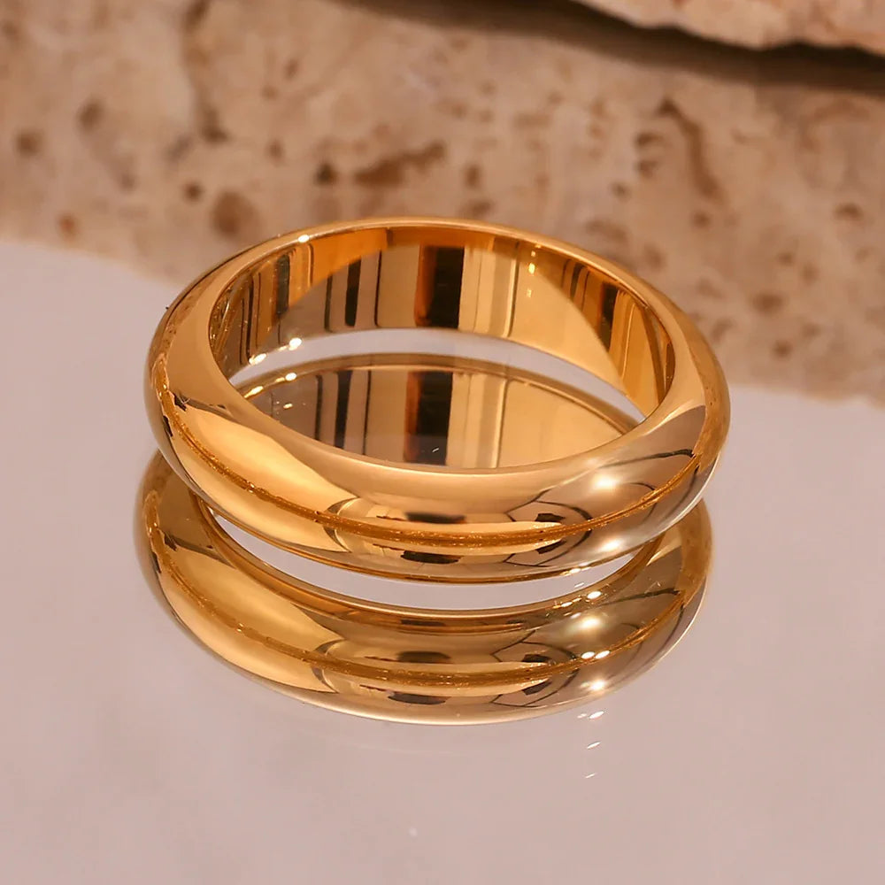 Yorina – Bague Dorée Moderne